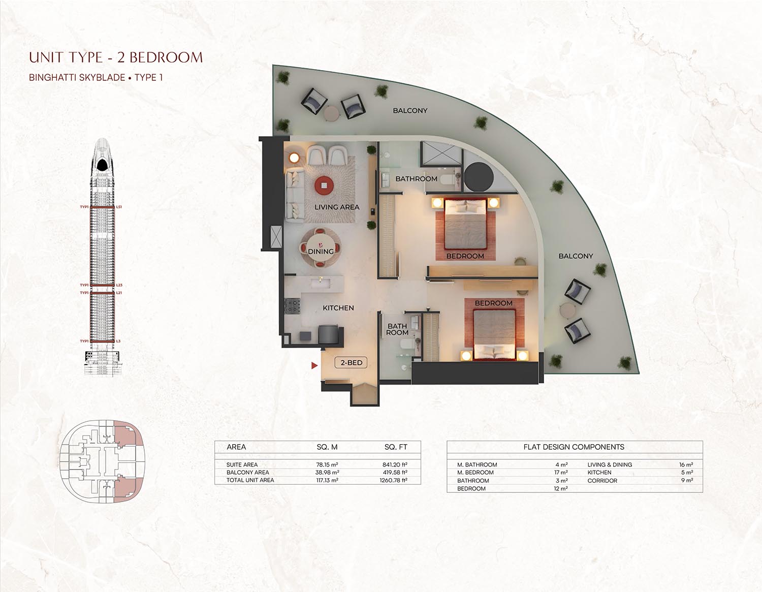 2 Bedroom
