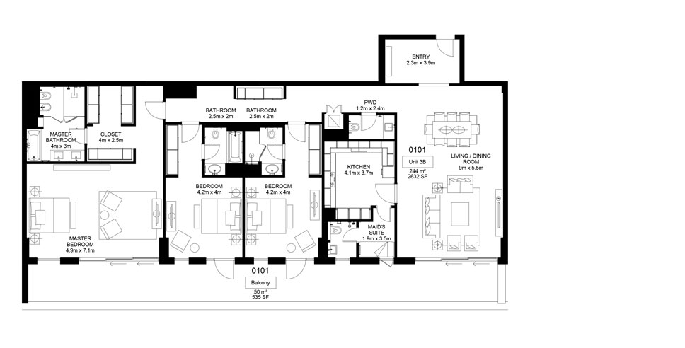 2 Bedroom