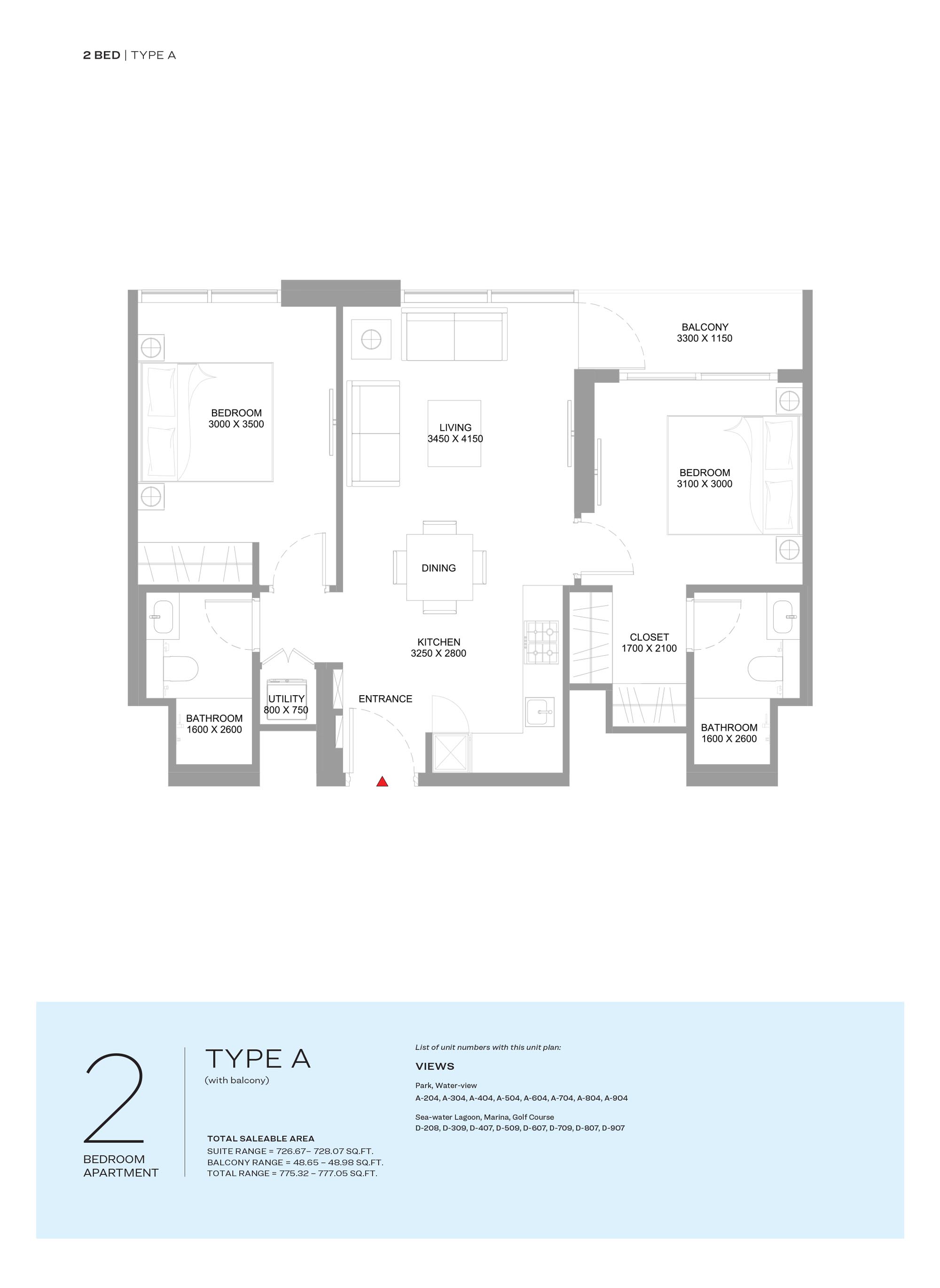 2 Bedroom