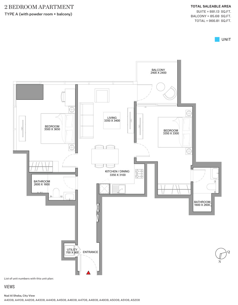 2 Bedroom