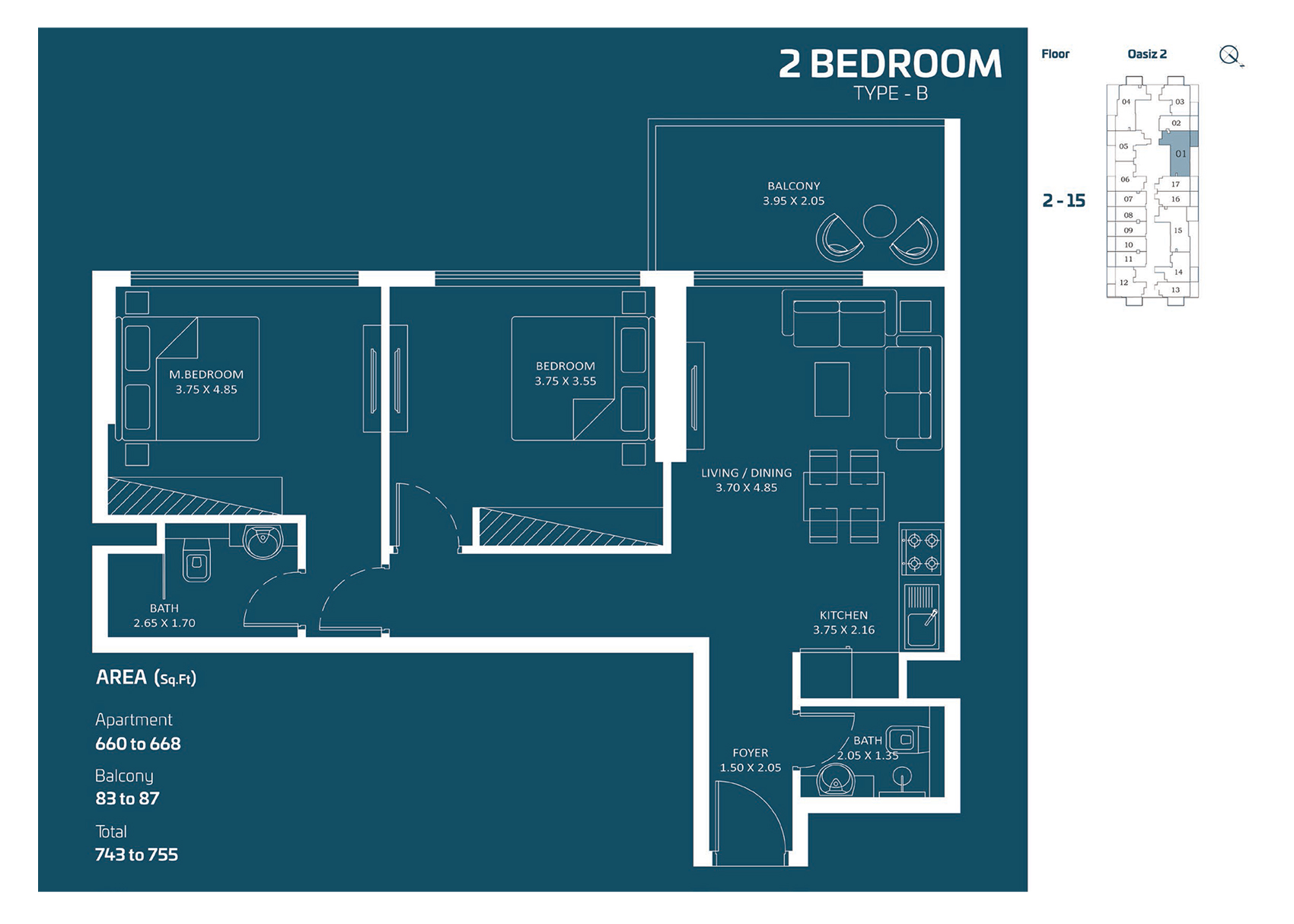 2 Bedroom
